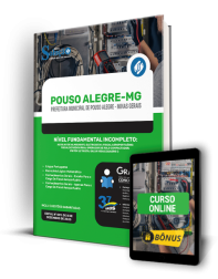 Capa Apostila Prefeitura de Pouso Alegre - MG - Nível Fundamental Incompleto