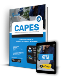 Capa Apostila CAPES - Comum aos Cargos de Analista em Ciência e Tecnologia