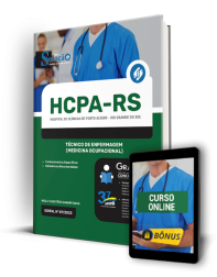 Capa Apostila HCPA - RS 2024 Técnico de Enfermagem (Medicina Ocupacional)