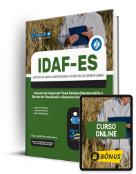 Capa Apostila IDAF-ES - 2024 Comum aos cargos de Fiscal Estadual Agropecuário e Técnico de Fiscalização e Desenvolvimento Agropecuário
