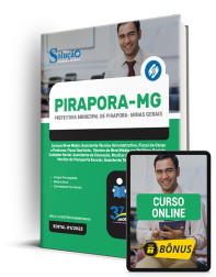 Capa Apostila Prefeitura de Pirapora - MG 2024 Comum Nível Médio