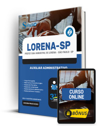 Capa Apostila Prefeitura de Lorena - SP  Auxiliar Administrativo