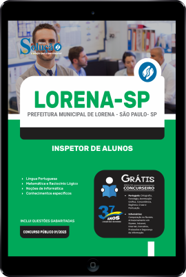 Apostila Prefeitura de Lorena - SP em PDF Inspetor de Alunos  - Imagem 1