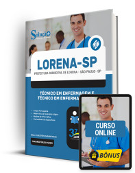 Capa Apostila Prefeitura de Lorena - SP  Técnico em Enfermagem e Técnico em Enfermagem ESF