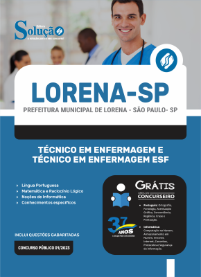 Apostila Prefeitura de Lorena - SP  Técnico em Enfermagem e Técnico em Enfermagem ESF - Imagem 3