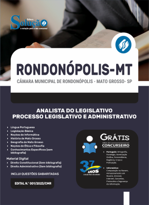 Apostila Câmara de Rondonópolis - MT  - Analista do Legislativo - Processo Legislativo e Administrativo - Imagem 3