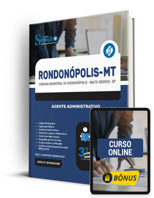 Apostila Câmara de Rondonópolis - MT  - Agente Administrativo - Imagem 1