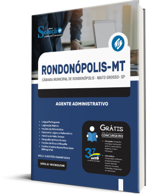 Apostila Câmara de Rondonópolis - MT  - Agente Administrativo - Imagem 2