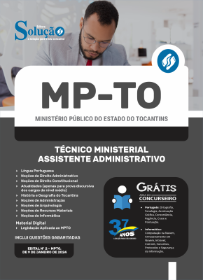 Apostila MP-TO  - Técnico Ministerial: Assistente Administrativo - Imagem 3
