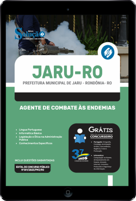 Apostila Prefeitura de Jaru - RO em PDF  - Agente de Combate às Endemias - Imagem 1