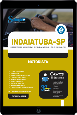 Apostila Prefeitura de Indaiatuba - SP em PDF  - Motorista - Imagem 1