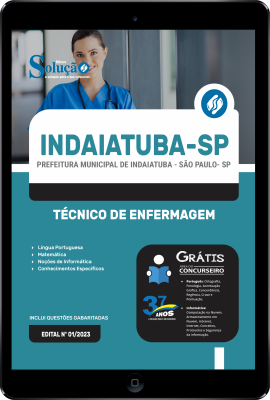 Apostila Prefeitura de Indaiatuba - SP em PDF  - Técnico de Enfermagem - Imagem 1