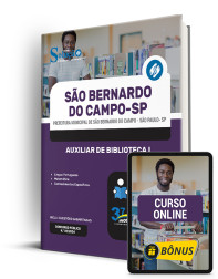 Capa Apostila Prefeitura de São Bernardo do Campo - SP  - Auxiliar de Biblioteca I