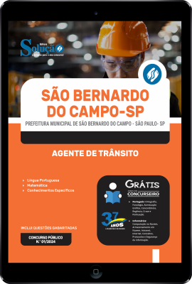 Apostila Prefeitura de São Bernardo do Campo - SP em PDF  - Agente de Trânsito - Imagem 1