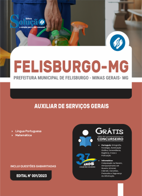 Apostila Prefeitura de Felisburgo - MG  - Auxiliar de Serviços Gerais - Imagem 3