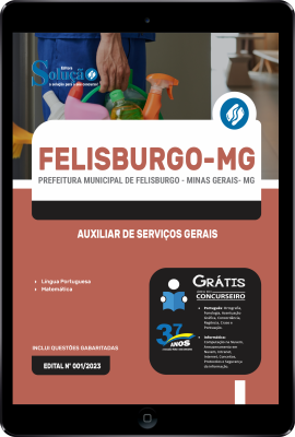 Apostila Prefeitura de Felisburgo - MG em PDF  - Auxiliar de Serviços Gerais - Imagem 1