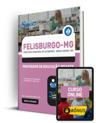 Capa Apostila Prefeitura de Felisburgo - MG  - Professor de Educação Infantil