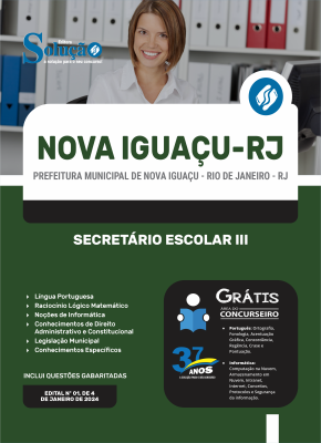 Apostila Prefeitura de Nova Iguaçu - RJ  - Secretário Escolar III - Imagem 3