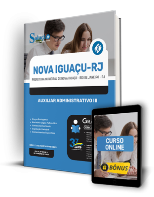 Apostila Prefeitura de Nova Iguaçu - RJ  - Auxiliar Administrativo III - Imagem 1