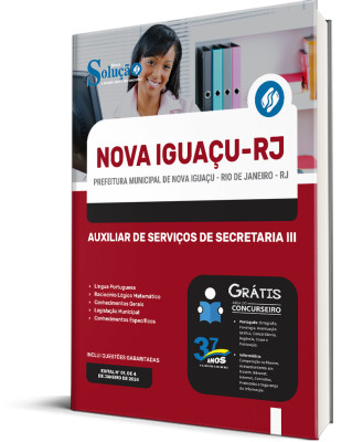 Apostila Prefeitura de Nova Iguaçu - RJ  - Auxiliar de Serviços de Secretaria III - Imagem 2