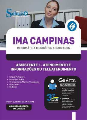 Apostila IMA Campinas  - Assistente I - Atendimento e Informações ou Teleatendimento - Imagem 3