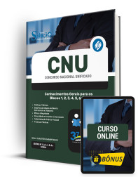 Capa Apostila CNU  - Conhecimentos Gerais para os Blocos 1, 2, 3, 4, 5, 6 e 7