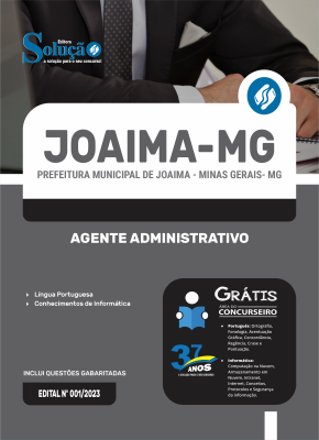 Apostila Prefeitura de Joaíma - MG  Agente Administrativo - Imagem 3