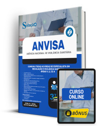 Capa Apostila ANVISA  - Comum a todas áreas de Especialista em Regulação e Vigilância Sanitária - Área 1, Área 2 ,Área 3 e Área 4