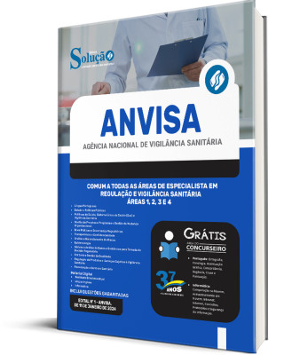 Apostila ANVISA  - Comum a todas áreas de Especialista em Regulação e Vigilância Sanitária - Área 1, Área 2 ,Área 3 e Área 4 - Imagem 2