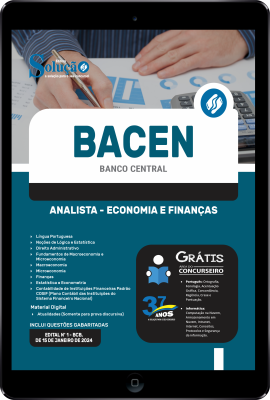 Apostila BACEN em PDF  - Analista - Economia e Finanças - Imagem 1