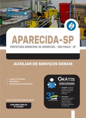 Apostila Prefeitura de Aparecida - SP  - Auxiliar de Serviços Gerais - Imagem 3