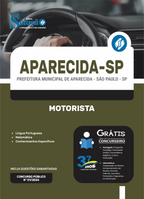 Apostila Prefeitura de Aparecida - SP  - Motorista - Imagem 3