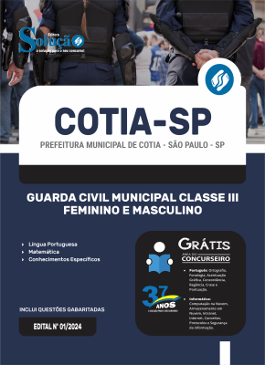 Apostila Prefeitura de Cotia - SP  - Guarda Civil Municipal Classe III - Feminino e Masculino - Imagem 3