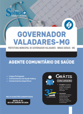 Apostila Prefeitura de Governador Valadares - MG  - Agente Comunitário de Saúde - Imagem 3