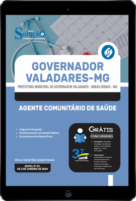 Apostila Prefeitura de Governador Valadares - MG em PDF  - Agente Comunitário de Saúde - Imagem 1