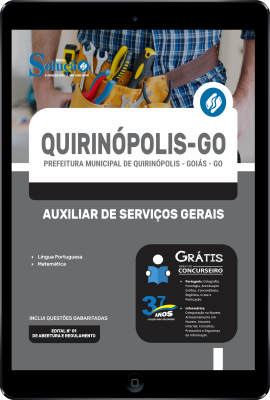 Apostila Prefeitura de Quirinópolis - GO em PDF  - Auxiliar de Serviços Gerais - Imagem 1