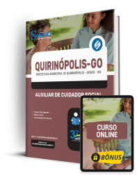 Capa Apostila Prefeitura de Quirinópolis - GO  - Auxiliar de Cuidador Social