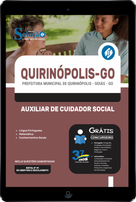 Apostila Prefeitura de Quirinópolis - GO em PDF  - Auxiliar de Cuidador Social - Imagem 1