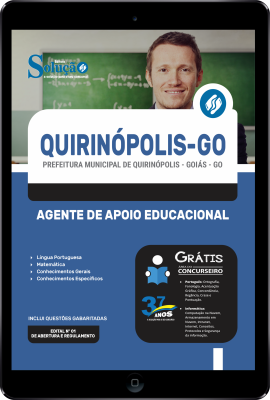 Apostila Prefeitura de Quirinópolis - GO em PDF  - Agente de Apoio Educacional - Imagem 1