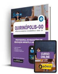Capa Apostila Prefeitura de Quirinópolis - GO  - Profissional do Magistério de Educação Infantil e Anos Iniciais