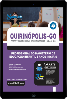 Apostila Prefeitura de Quirinópolis - GO em PDF  - Profissional do Magistério de Educação Infantil e Anos Iniciais - Imagem 1