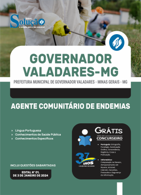 Apostila Prefeitura de Governador Valadares - MG  - Agente Comunitário de Endemias - Imagem 3