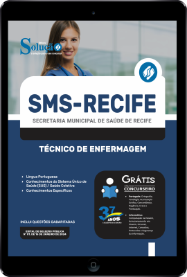 Apostila SMS Recife em PDF  - Técnico de Enfermagem - Imagem 1