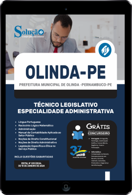 Apostila Câmara de Olinda - PE em PDF  - Técnico Legislativo - Especialidade: Administrativa - Imagem 1