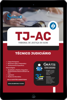 Apostila TJ-AC em PDF  - Técnico Judiciário - Técnico Judiciário - Imagem 1