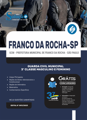 Apostila Prefeitura de Franco da Rocha - SP  - Guarda Civil Municipal - 3ª Classe Masculino e Feminino - Imagem 3