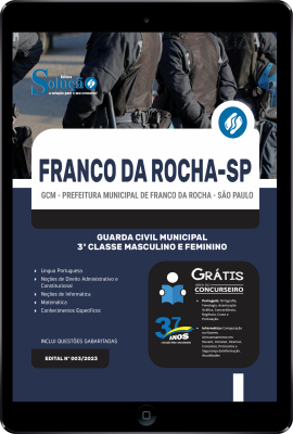 Apostila Prefeitura de Franco da Rocha - SP em PDF  - Guarda Civil Municipal - 3ª Classe Masculino e Feminino - Imagem 1