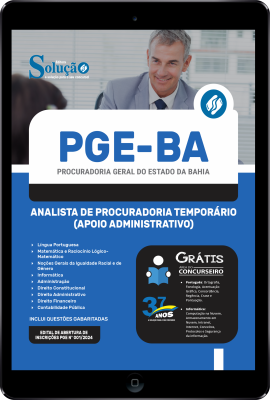 Apostila PGE-BA em PDF  - Analista de Procuradoria Temporário (Apoio Administrativo) - Imagem 1