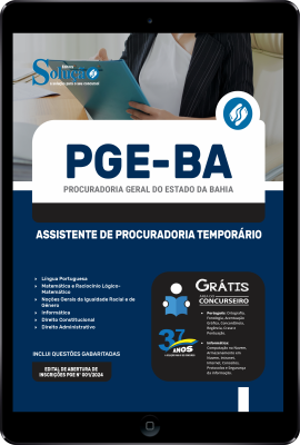 Apostila PGE-BA em PDF  - Assistente de Procuradoria Temporária - Imagem 1