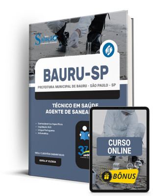 Apostila Prefeitura de Bauru - SP  - Técnico em Saúde - Agente de Saneamento - Imagem 1